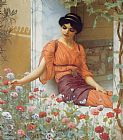 John William Godward Canvas Paintings - Summer Flowers
